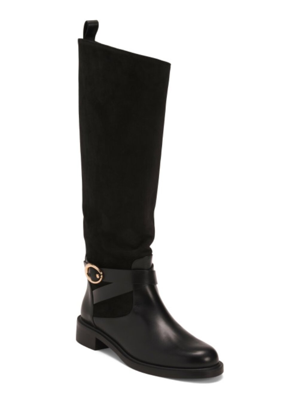 STUART WEITZMAN Made In Spain Suede Benni Riding Boots